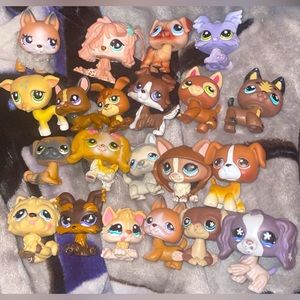 Littlest pet shop dogs LPS old lot